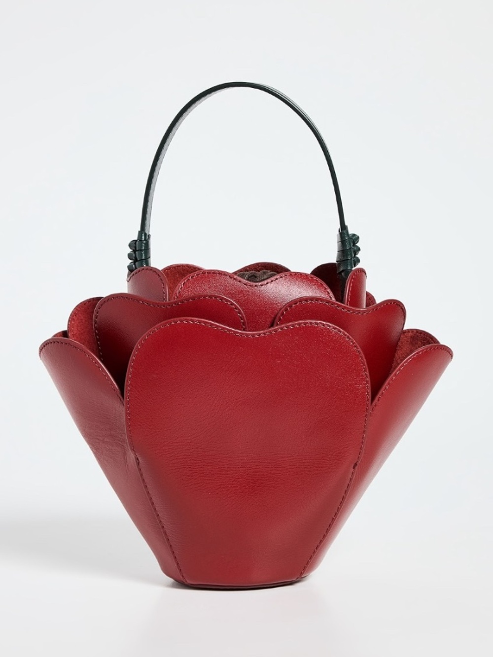 STAUD Juliet Tulip Rose Flower Statement Bag Purse